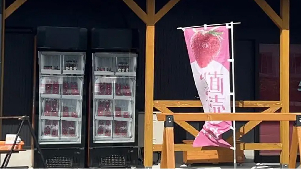 サニーズファーム、スマート販売機でいちごの無人販売を開始