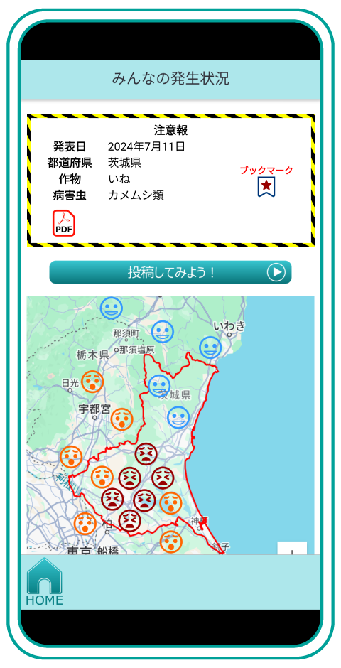 むしきんコール 画面