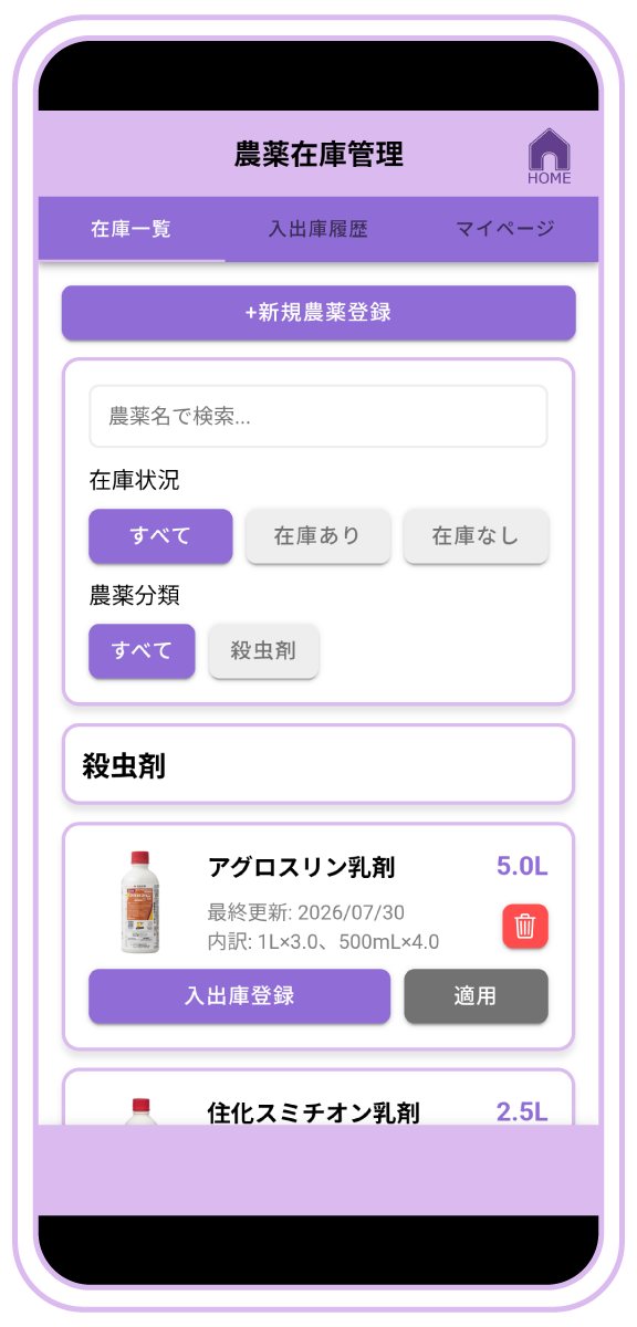 圃場の面積計算